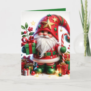 "Christmas Gnome" Customizable Card