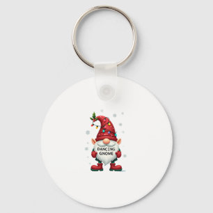 Christmas Gnome Dancing Gnome Family Christmas (2) Key Ring