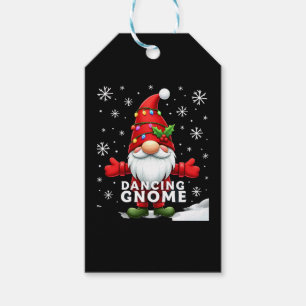 Christmas Gnome Dancing Gnome Family Christmas (4) Gift Tags