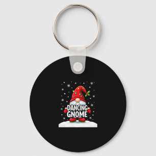 Christmas Gnome Dancing Gnome Family Christmas (5) Key Ring