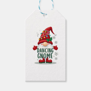 Christmas Gnome Dancing Gnome Family Christmas (6) Gift Tags