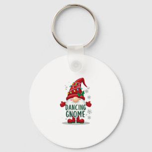 Christmas Gnome Dancing Gnome Family Christmas (6) Key Ring