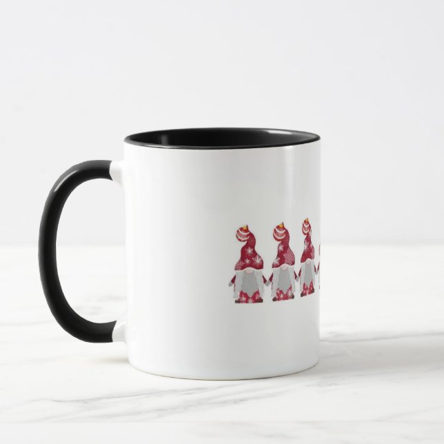 Christmas gnome design mug (Left)