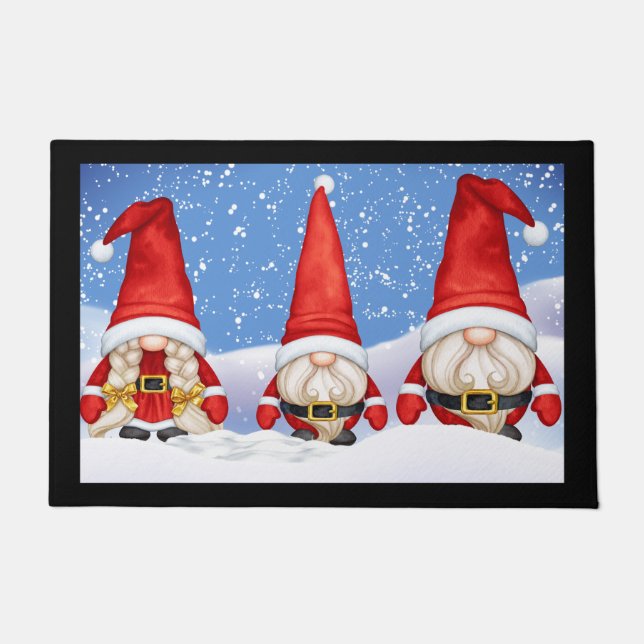 Christmas Gnome Door Mat (Front)