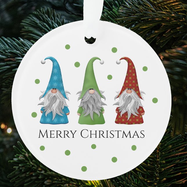 Christmas Gnome Elves Christmas Tree Ornament (Creator Uploaded)