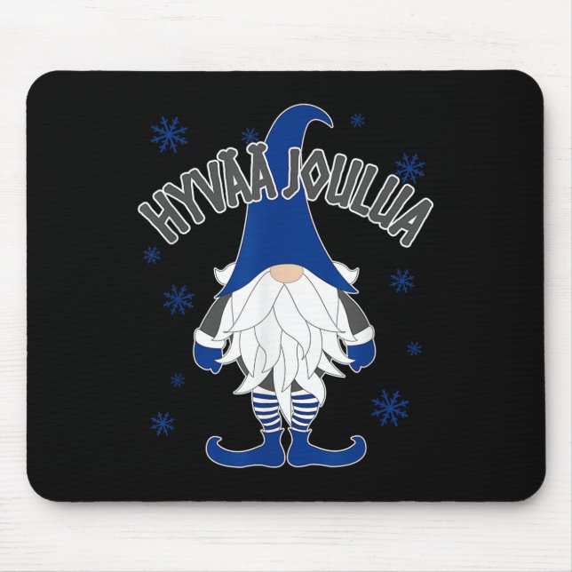 Christmas Gnome Finnish Scandinavian Tomte Finland Mouse Mat (Front)