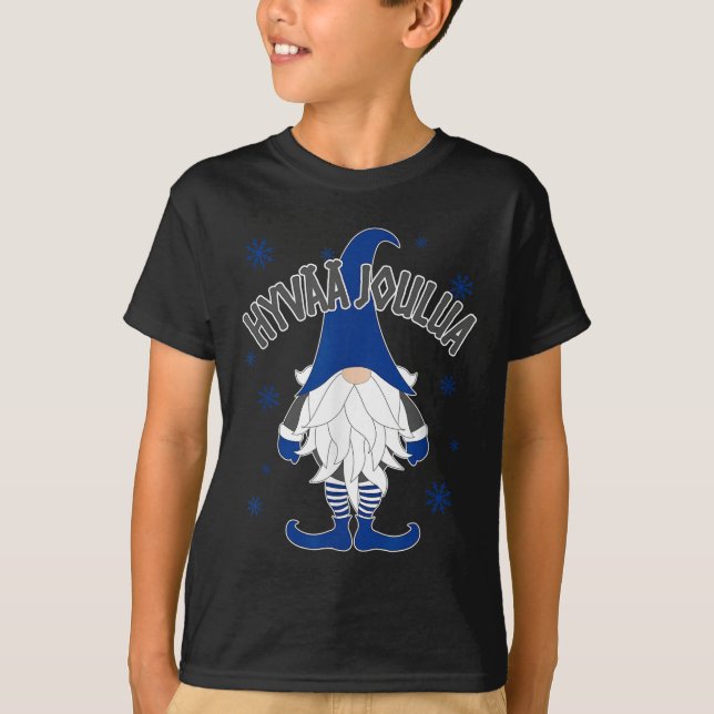 Christmas Gnome Finnish Scandinavian Tomte Finland T-Shirt (Front)