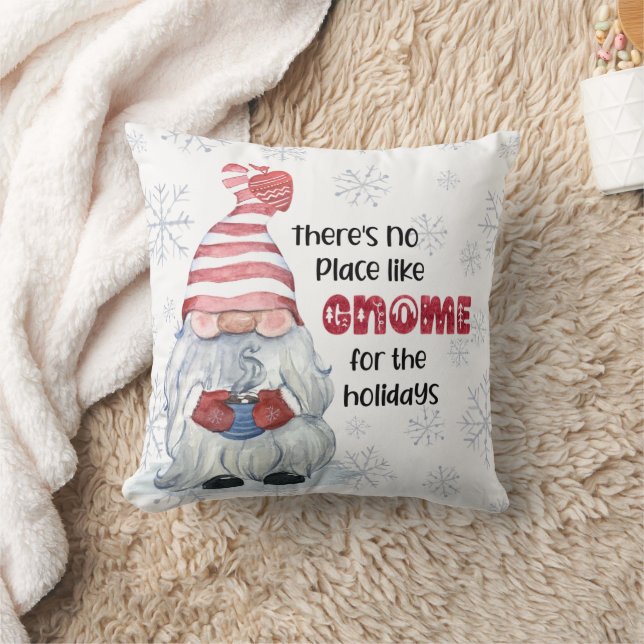 Christmas GNOME FOR THE HOLIDAYS Cushion (Blanket)
