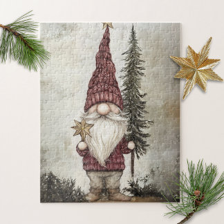 Christmas Gnome for the Holidays Jigsaw Puzzle