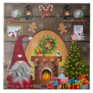 Christmas Gnome Frosty The Snowman Gingerbread man Tile