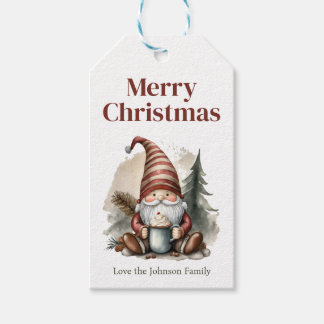 Christmas Gnome gift tag