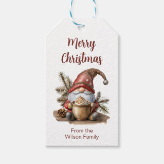 Christmas Gnome Gift tag for presents