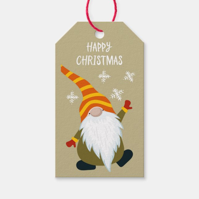 Christmas Gnome Gift Tags (Front)
