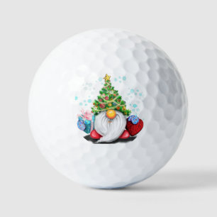 Christmas Gnome Golf Balls