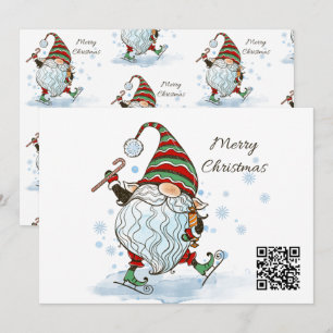 Christmas  Gnome Greeting Card 