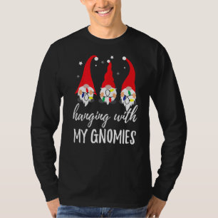 Christmas Gnome Hanging With My Gnomies Men Women T-Shirt