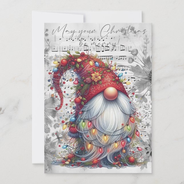 Christmas Gnome Holiday Card (Front)