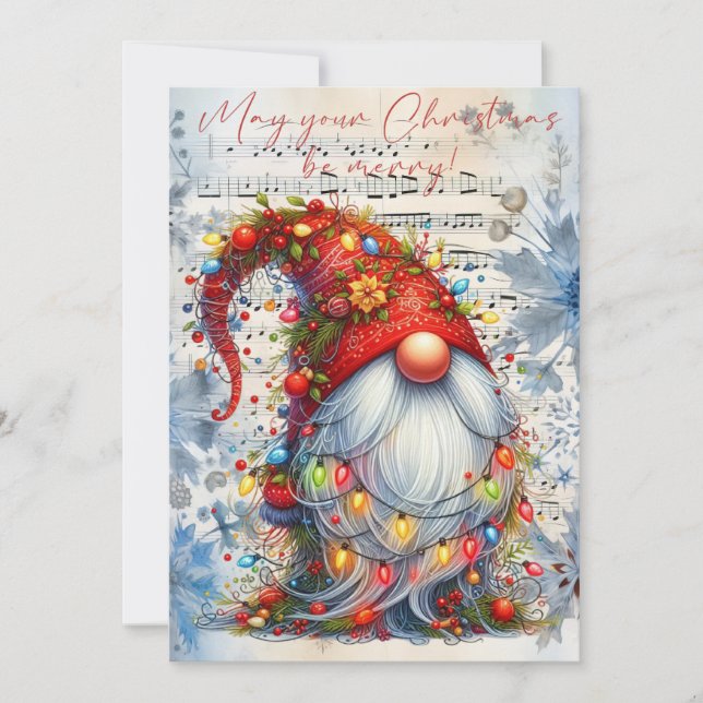 Christmas Gnome Holiday Card (Front)