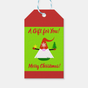 Christmas Gnome Holiday Gift Tags