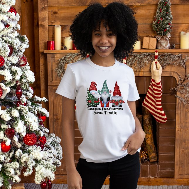 Christmas Gnome Humour T-Shirt  (Creator Uploaded)