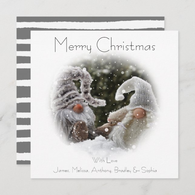 Christmas Gnome | Imp | Christmas Holiday Card (Front/Back)