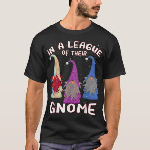 Christmas Gnome In A League Of Their Gnome Funny X T-Shirt