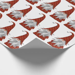 Christmas Gnome in Red Costume Wrapping Paper