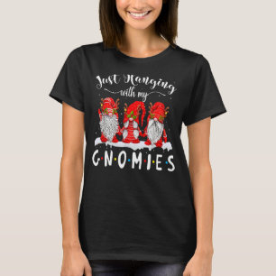 Christmas Gnome Just Hanging With My Gnomies Paja T-Shirt