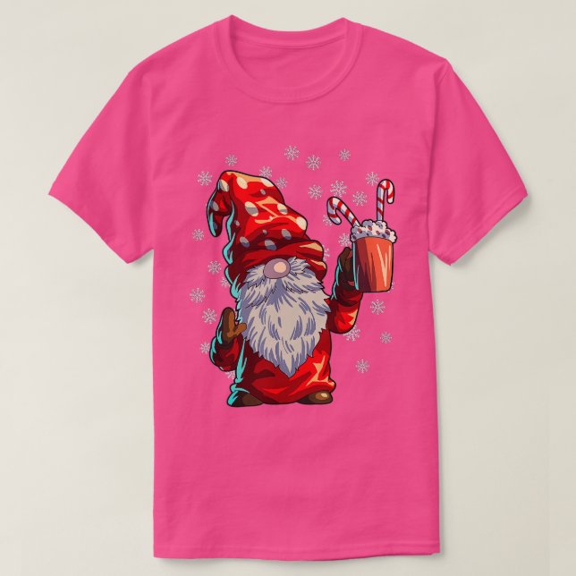 Christmas Gnome  Men Women Buffalo Plaid Red Chris T-Shirt (Design Front)
