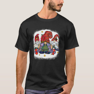 Christmas Gnome  Men Women Buffalo Plaid Red Chris T-Shirt