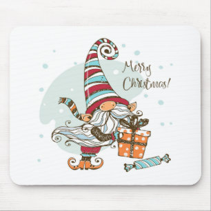 Christmas Gnome Mouse Mat