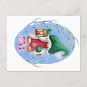 Christmas Gnome  Postcard