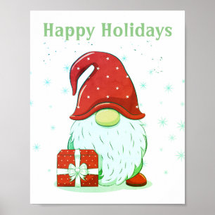 Christmas Gnome Poster