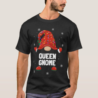 Christmas Gnome Queen Gnome Family Christmas funny T-Shirt
