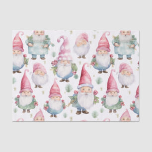 Christmas Gnome Seamless Pattern Tissue Paper