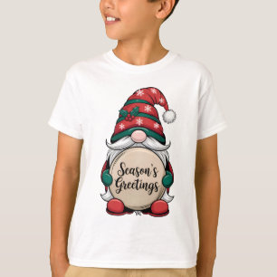 Christmas Gnome Season's Greetings T-Shirt
