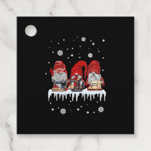 Christmas Gnome Shirt Red Gnomies Sewing Machine F Favour Tags