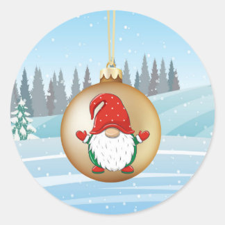 Christmas gnome sticker