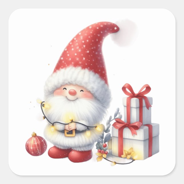 Christmas  Gnome Stickers (Front)
