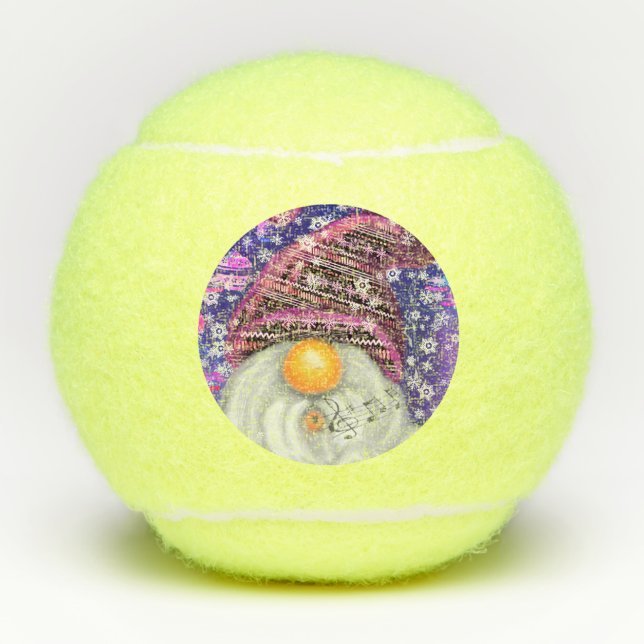 Christmas Gnome Tennis Balls (Front)