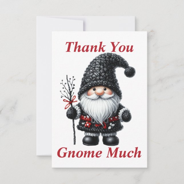 Christmas Gnome Thank You Card (Front)