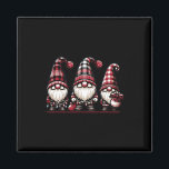 Christmas Gnome Trio Buffalo Check Plaid Hats Xmas Magnet<br><div class="desc">Christmas Gnome Trio Buffalo Check Plaid Hats Xmas Holiday 3</div>