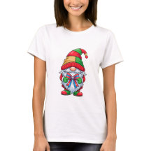 Christmas Gnome with Bow Colourful Holiday
