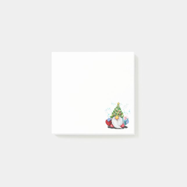 Christmas Gnome with Gift Sticky Notes (Front)
