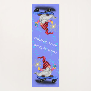 Christmas Gnome with Gift Yoga Mat