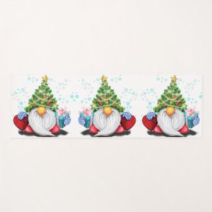 Christmas Gnome with Gift Yoga Mat
