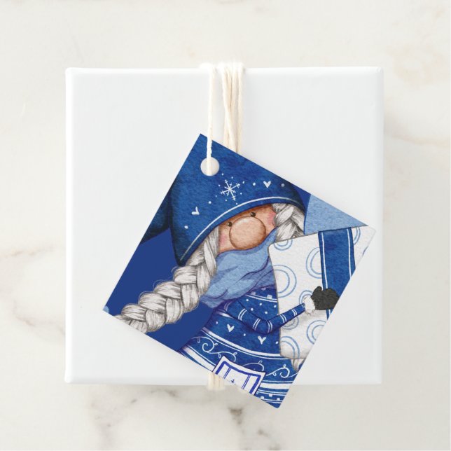 Christmas Gnome with Gifts Favour Tags (In Situ)