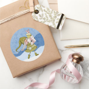 Christmas Gnome with Gifts  Sticker