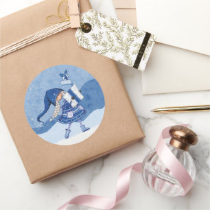 Christmas Gnome with Gifts Sticker