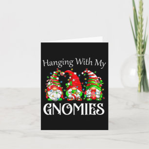 Christmas Gnome With My Gnomies Family Pyjamas  Card